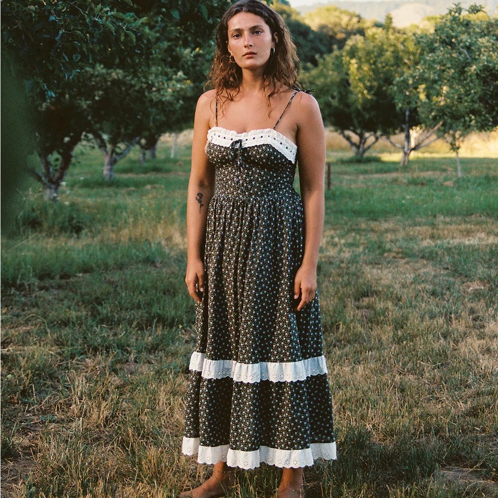 Emma Dress in Night Strawberry